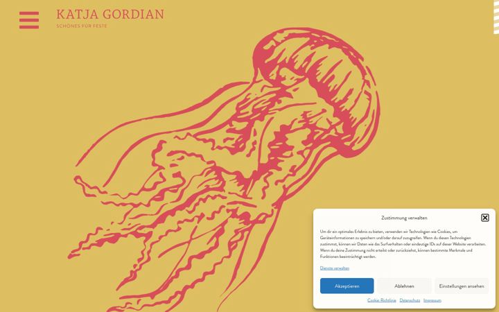 Screenshot of katjagordian.de