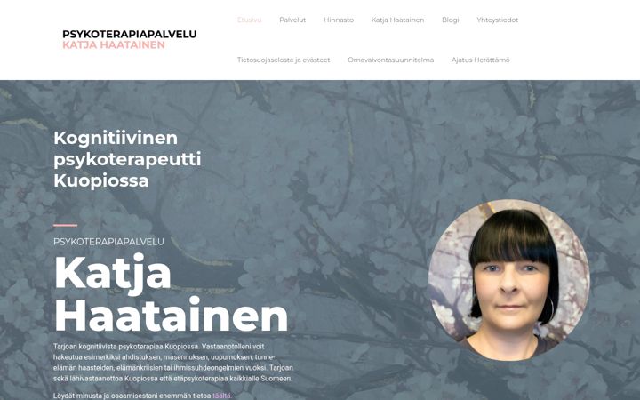 Screenshot of katjahaatainen.com