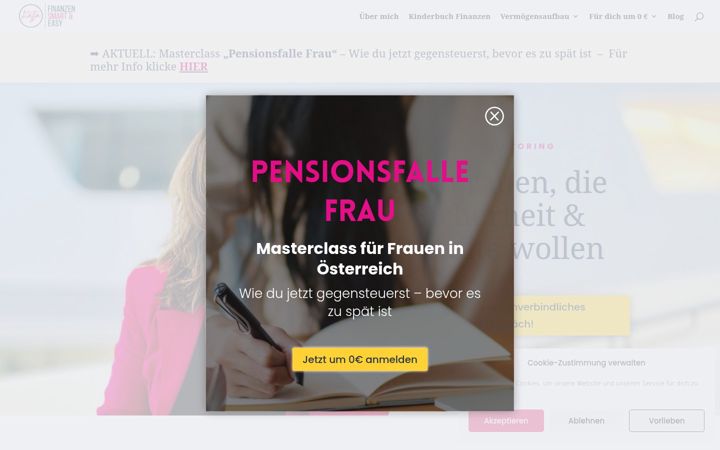 Screenshot of katjamassing.com