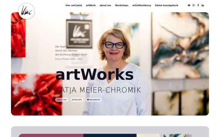 Screenshot of katjameierchromik.de