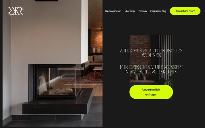 Screenshot of katjareinemann.de