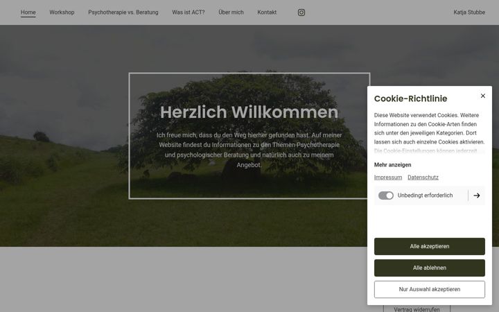 Screenshot of katjastubbe.de