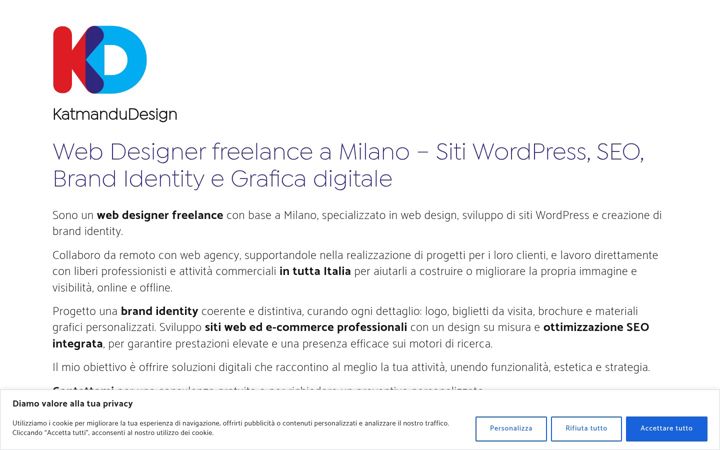 Screenshot of katmandudesign.it