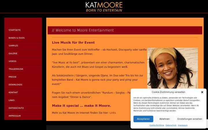 Screenshot of katmoore.de