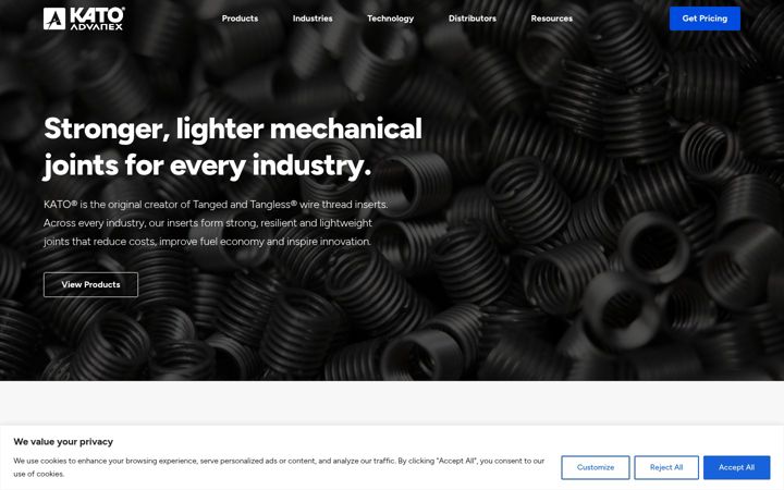 Screenshot of katoadvanex.com