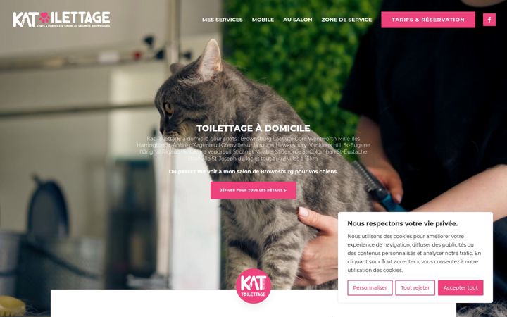 Screenshot of katoilettage.com