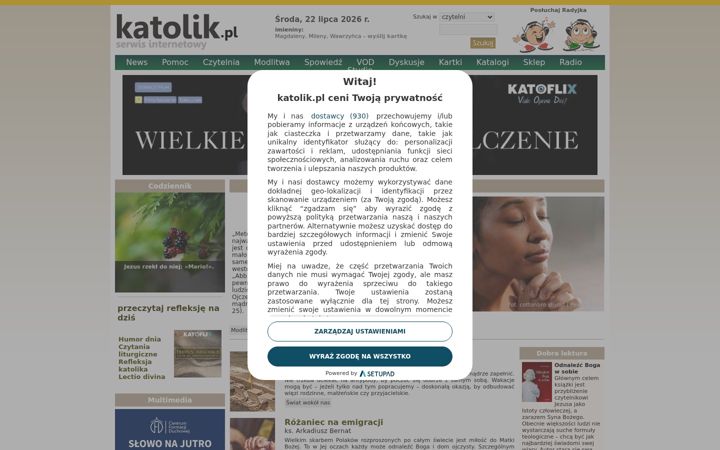 Screenshot of katolik.pl