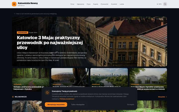 Screenshot of katowickienewsy.pl