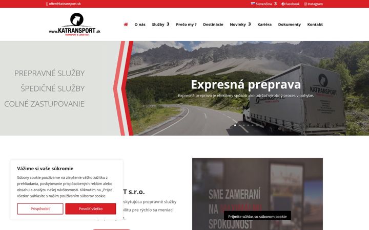 Screenshot of katransport.sk