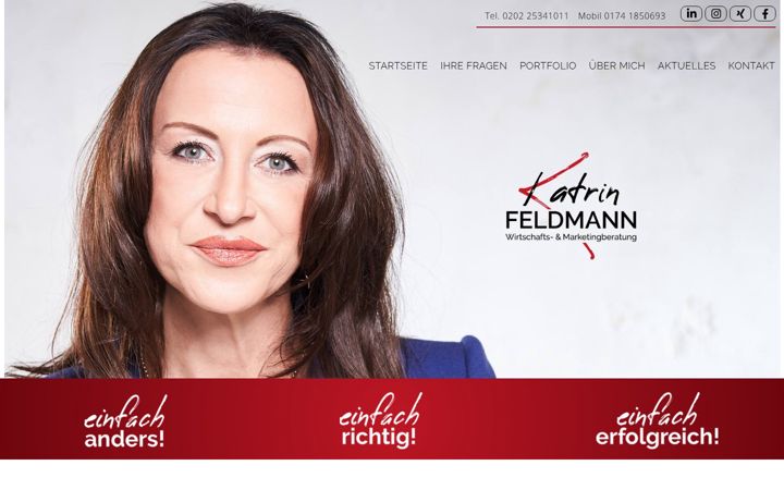 Screenshot of katrin-feldmann.de