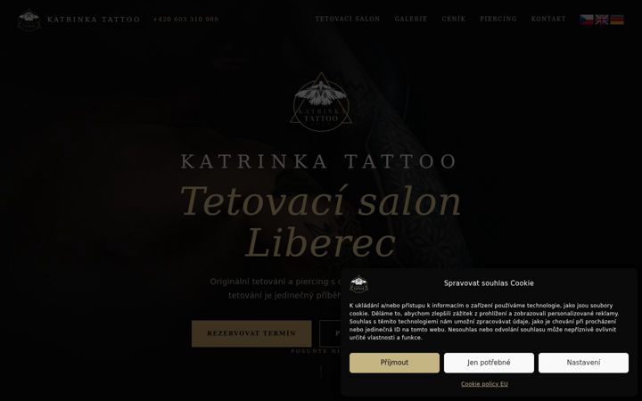 Screenshot of katrinkatattoo.cz