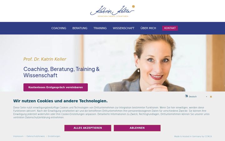 Screenshot of katrinkeller.com