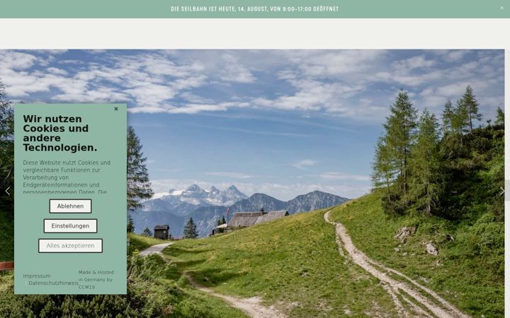 Screenshot of katrinseilbahn.com