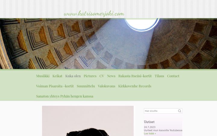 Screenshot of katrisomerjoki.com