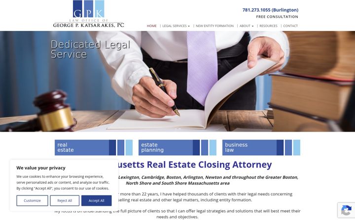 Screenshot of katsarakes.com