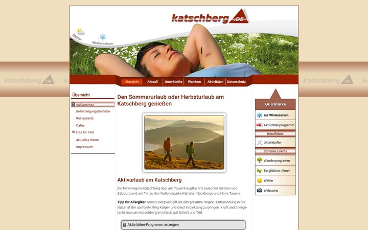 Screenshot of katschberg.de