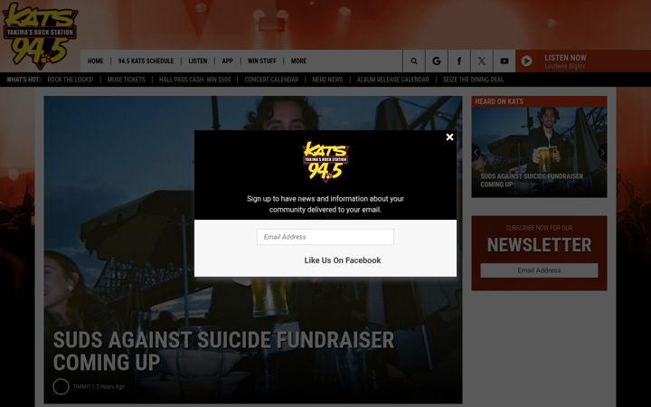 Screenshot of katsfm.com