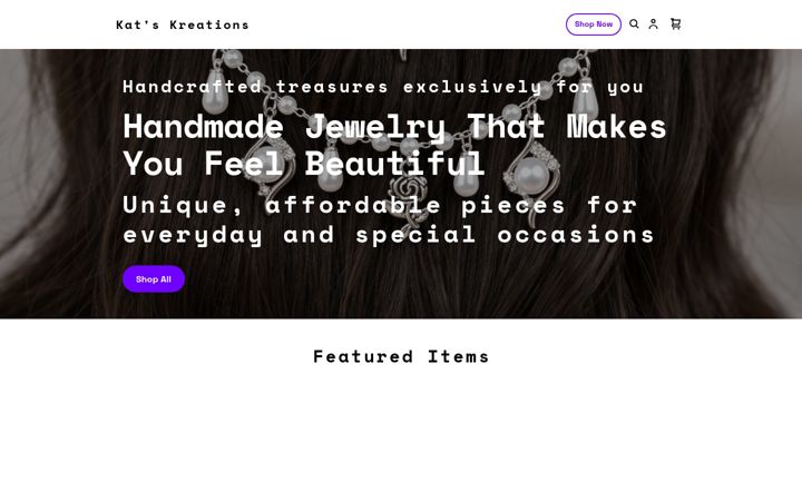 Screenshot of katskreations.net
