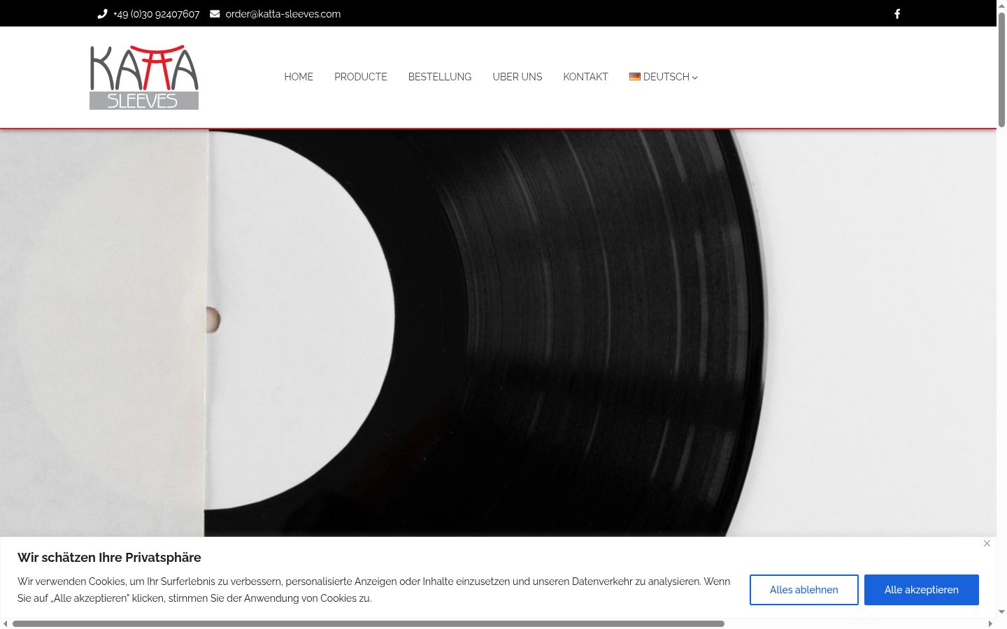 Capture d'écran de la bannière de consentement affichée avant toute interaction