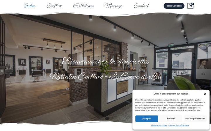 Screenshot of kattalincoiffure.fr