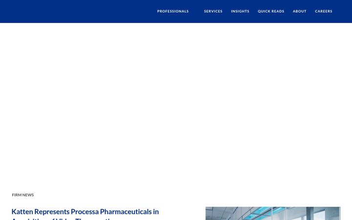 Screenshot of katten.com