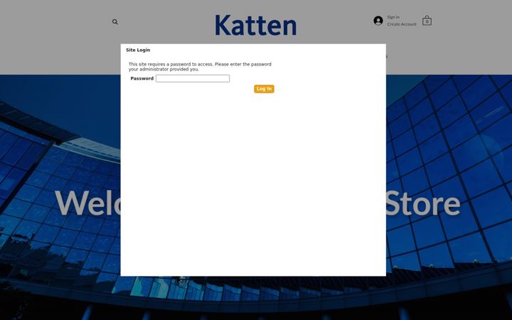 Screenshot of kattenfirmstore.com