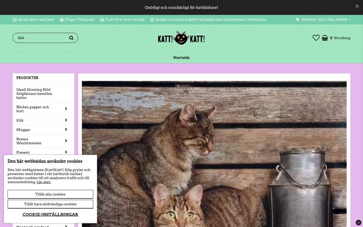 Screenshot of kattkatt.se