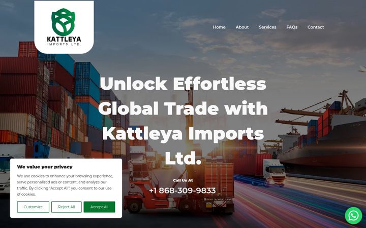 Screenshot of kattleyaimportstt.com
