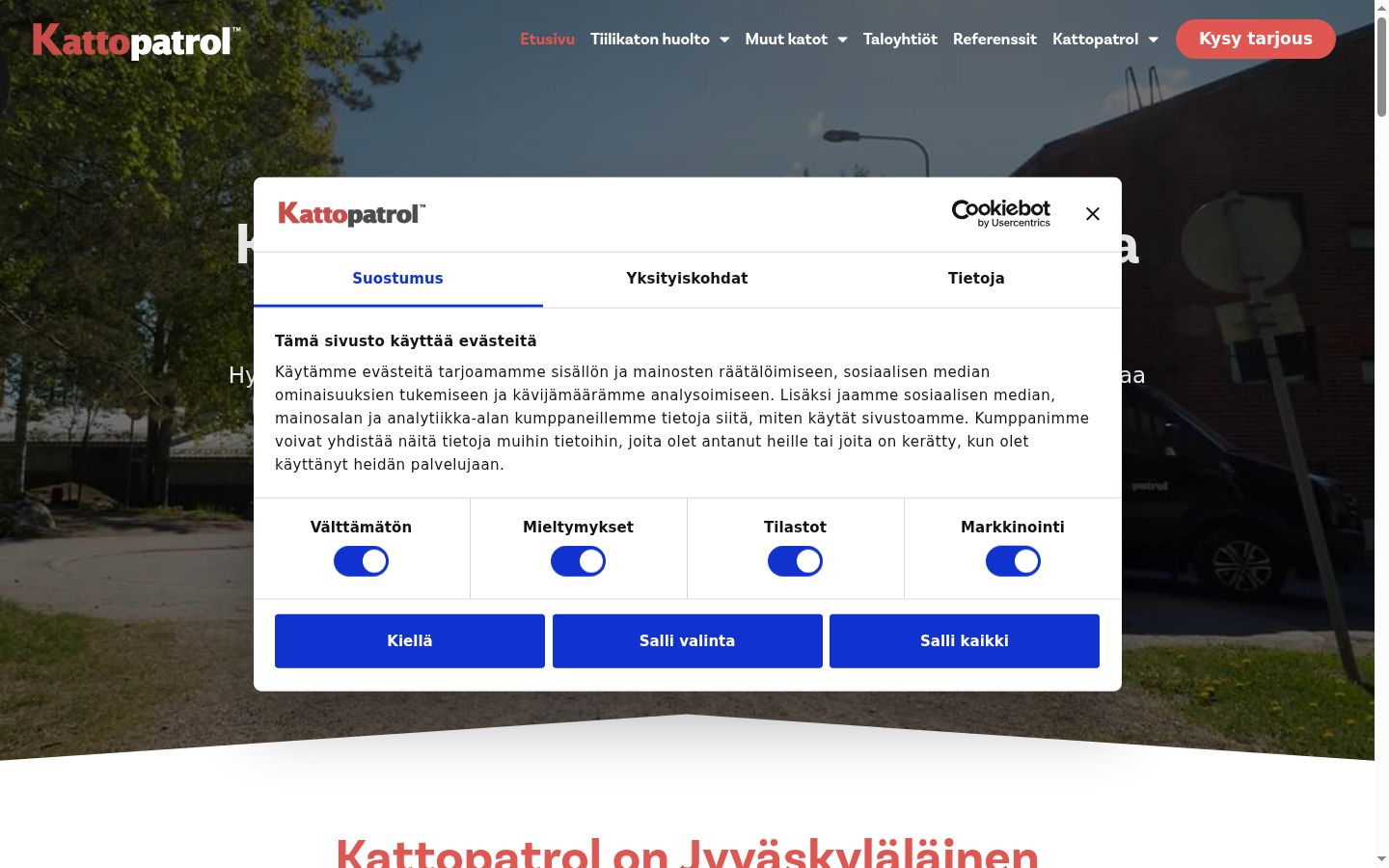 Skjámynd af samþykkisborðanum eins og hann birtist áður en nokkur samskipti fóru fram