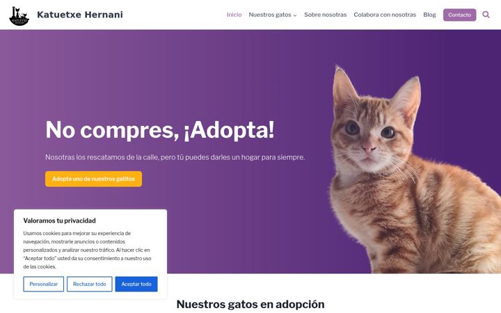 Screenshot of katuetxe.org