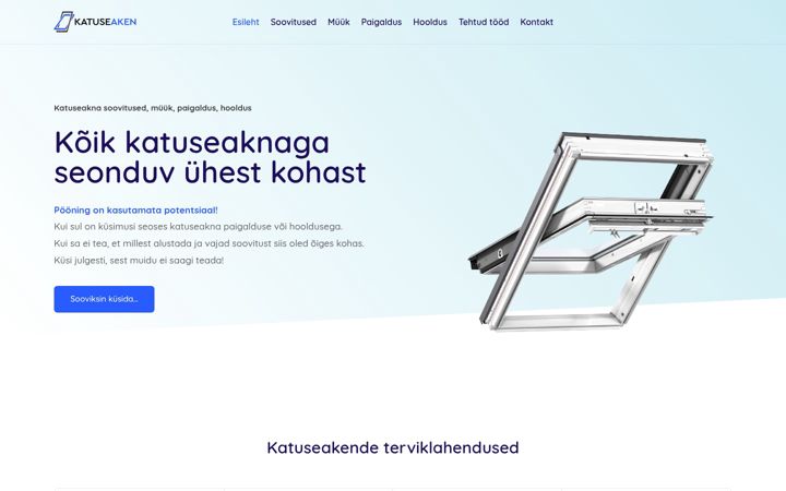 Screenshot of katuseaken.eu