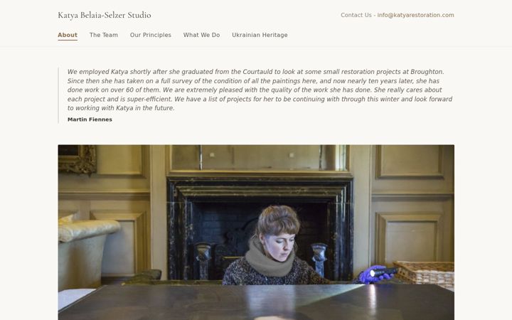 Screenshot of katyarestoration.com
