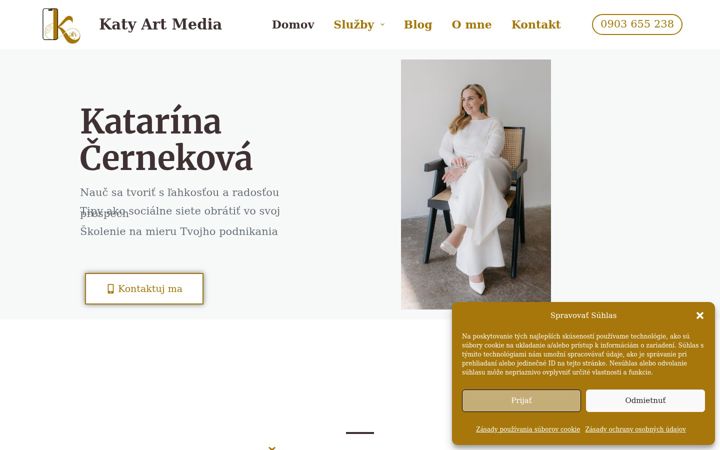 Screenshot of katyartmedia.sk