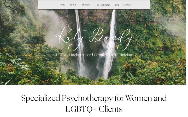 Screenshot of katybandy.com