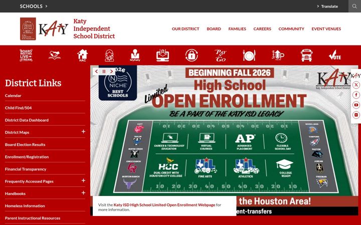 Screenshot of katyisd.org