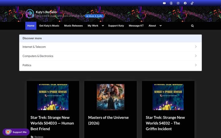 Screenshot of katywhitton.co.uk