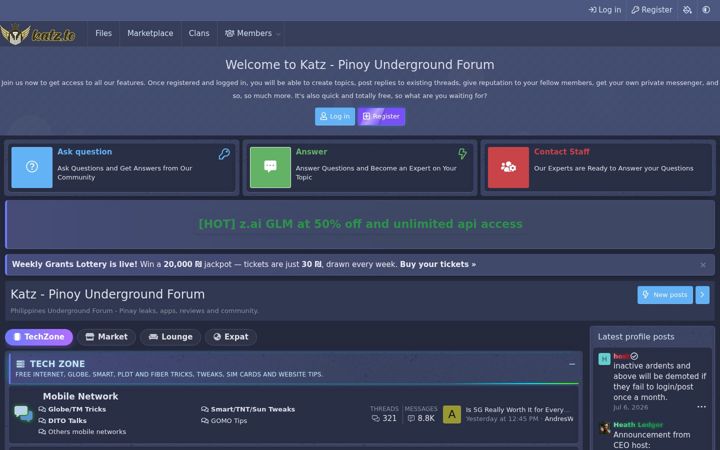 Screenshot of katz.to