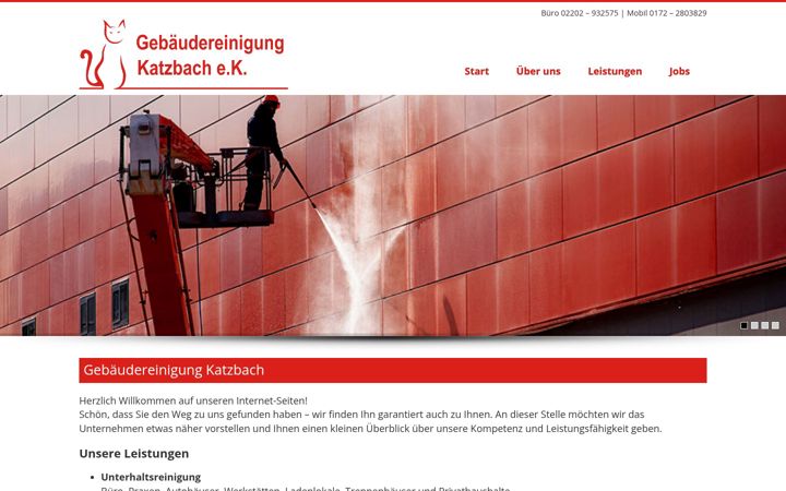 Screenshot of katzbach.net