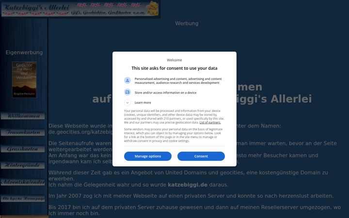 Screenshot of katzebiggi.de