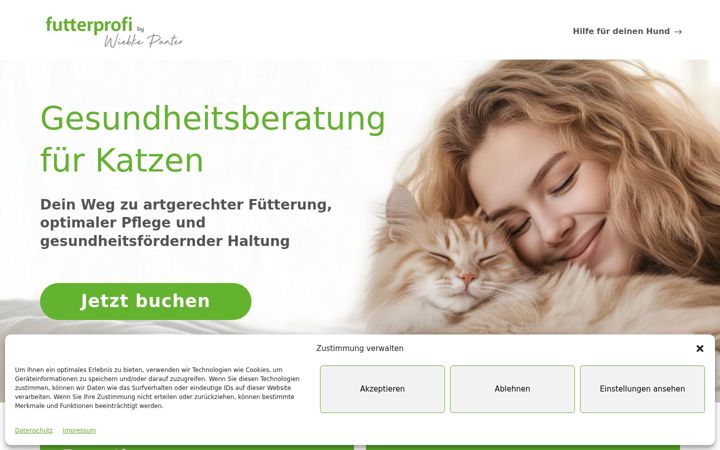 Screenshot of katzen-gesundheitsberatung.de
