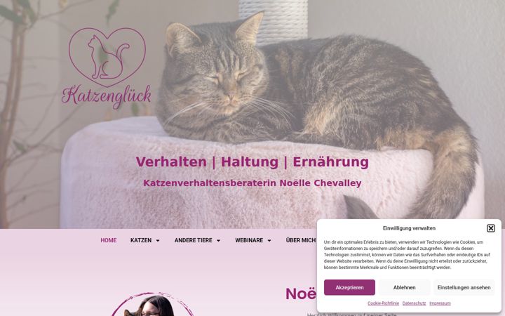 Screenshot of katzenglueck.ch