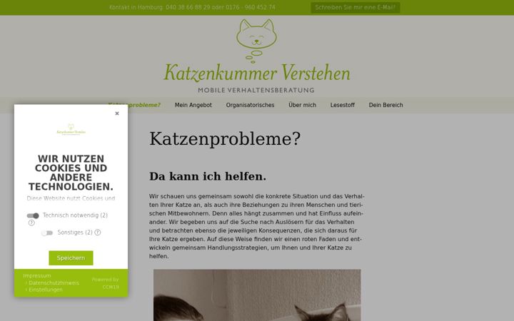 Screenshot of katzenkummer-verstehen.de