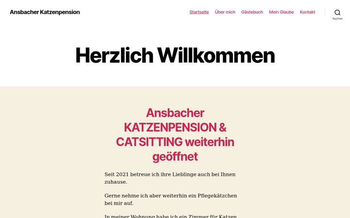 Screenshot of katzenpension24.com