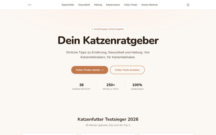 Screenshot of katzii.de