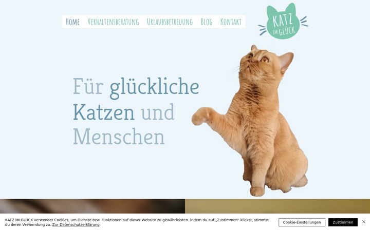 Screenshot of katzimglueck.at
