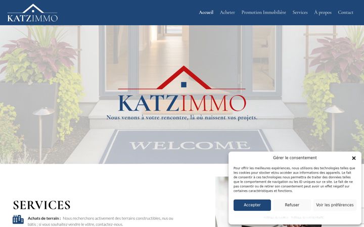 Screenshot of katzimmo.ch