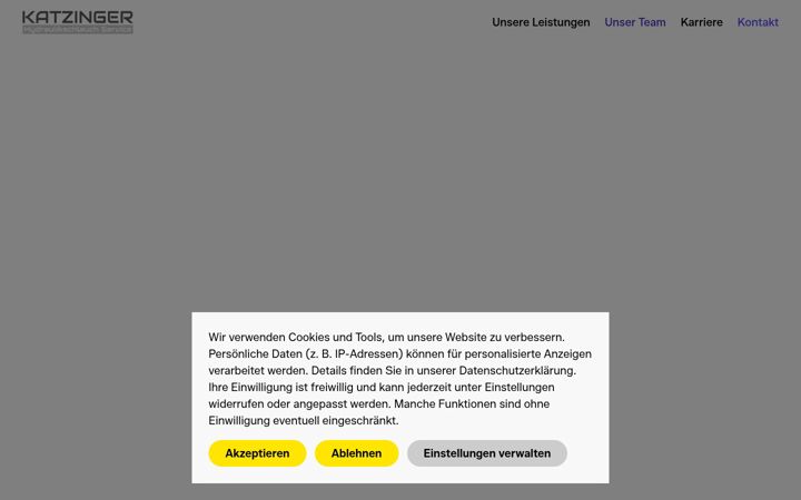Screenshot of katzinger-hs.at