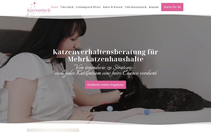 Screenshot van katztastisch.de