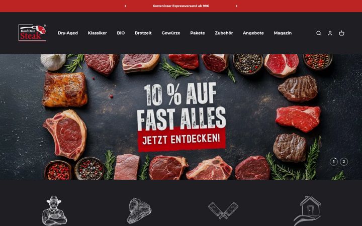 Screenshot of kauf-dein-steak.de