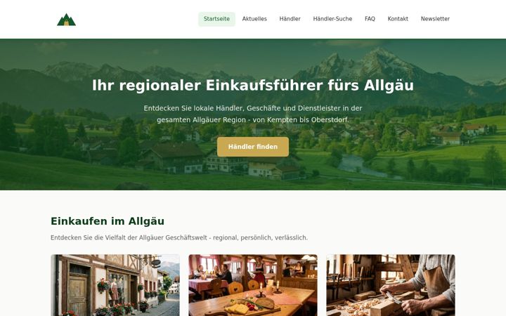 Screenshot of kauf-im-allgaeu.de